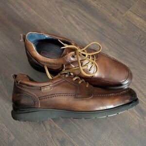 PIKOLINOS Brown Leather Casual Shoes Mens Sneakers 42